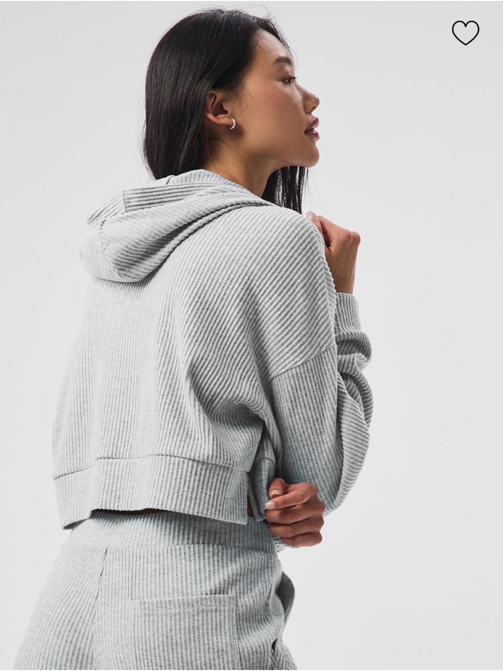 98. Alo Muse sweatshirt in heather gray - Picture 3 of 6